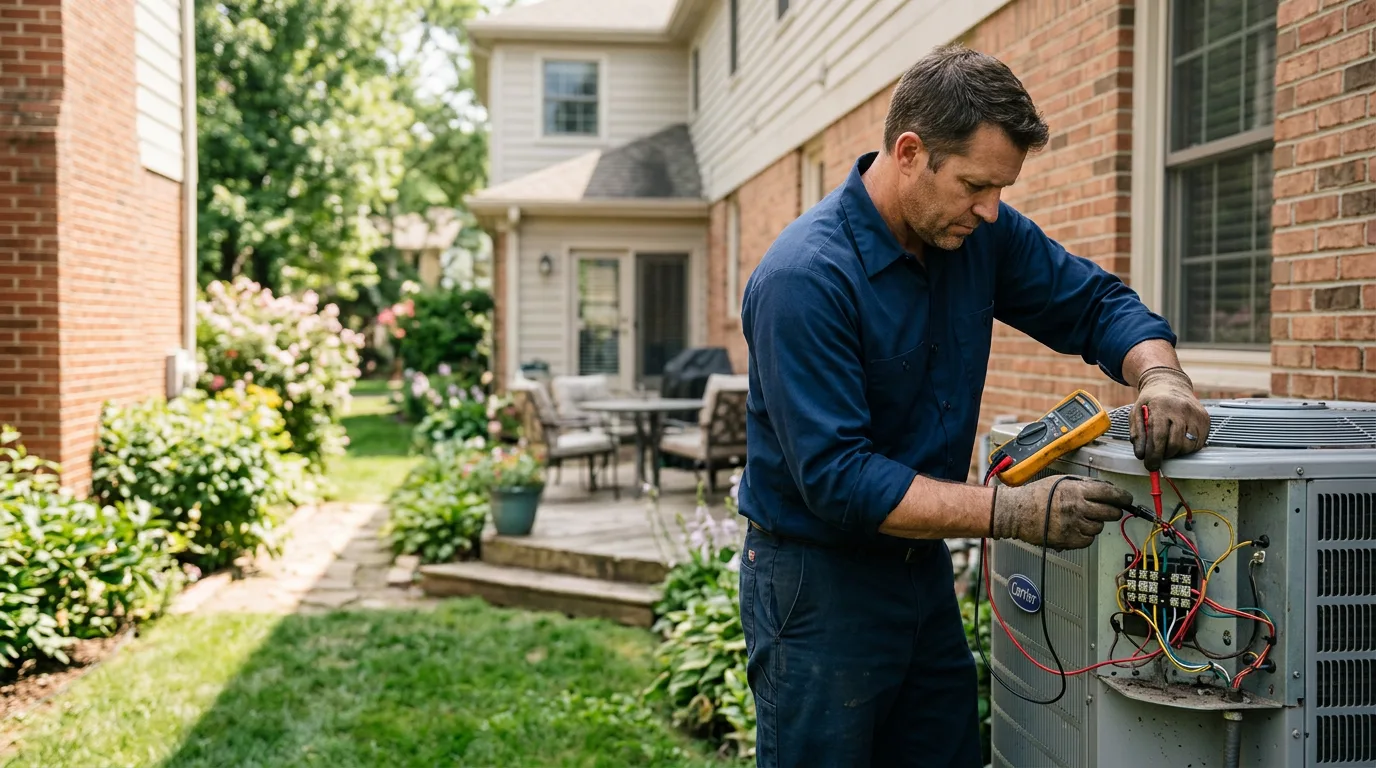 HVAC technician working near Kopperl, TX